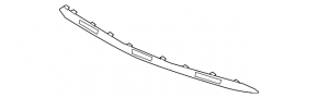 Acura MDX 17-20 rear bumper lip molding chrome