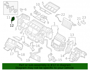 Actuator motor heater drive air conditioner left Subaru Outback 15-19