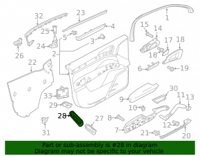 Front left window lift control Porsche Cayenne 958 11-17