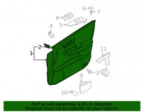 Front left door panel for Nissan Murano z50 2003-2005