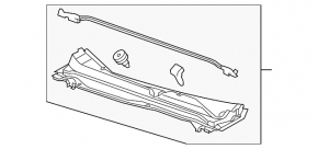 Windscreen wiper grille plastic GMC Terrain 10-17