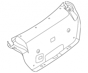 Nissan Sentra 20-24 Trunk Lid Trim Black