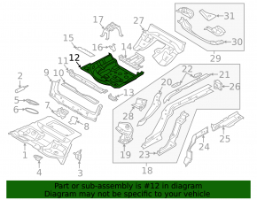 Audi A4 B9 17-25 trunk trough on the body