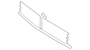 Mercedes X247 GLB 20-26 M260 radiator deflector blinds, bare upper frame