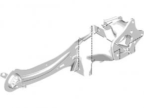 Rear left axle Ford C-max MK2 13-18 with lever