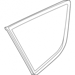 Rear left blind glass window Ford C-max MK2 13-18 one chrome