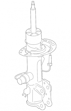Lincoln Continental 17-20 front right shock absorber for R19, electric
