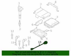 Knock Sensor Audi A4 B8 08-16 2.0T