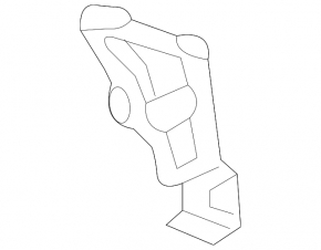 Rear bumper mount inner right Mercedes GLA 15-17