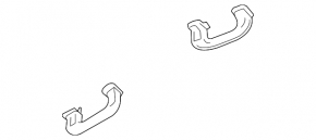 Ceiling handle front left Cadillac ATS 13-19 black