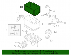 Battery housing Hyundai Tucson 16-21