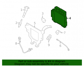 Block ECU engine computer Hyundai Elantra UD 11-13 dorest