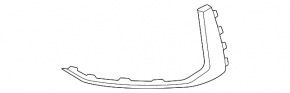 Front bumper molding left Audi Q7 20-