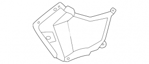 Front bumper air duct, left, BMW X3 G01 18-23 2022-24