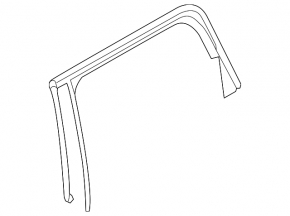 Rear left glass seal Mini Cooper Countryman R60 10-16