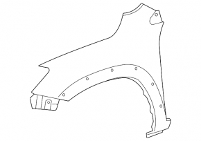 Front left fender liner for Toyota Rav4 2006-2012
