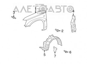Front Bumper Mudguard Right Lexus RX300 RX330 RX350 RX400h 04-09