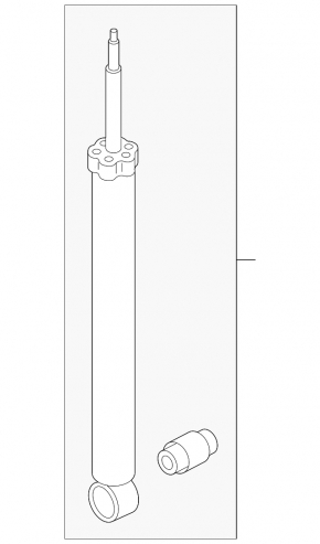 Rear right shock absorber Hyundai Sonata 15-16