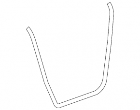 Door seal rear right VW Jetta 11-18 USA