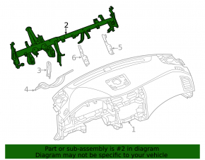 Nissan Altima 13-18 Torpedo Reinforcement Pipe