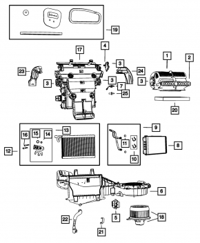 Dodge Durango 12-11 A/C Heater Valve