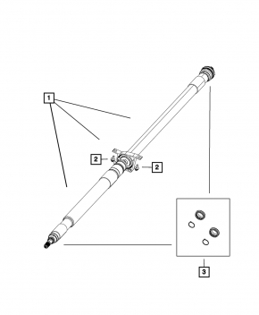 Driveshaft driveshaft Jeep Compass 23-25 automatic transmission