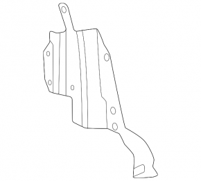Front side member bracket, rear left, Nissan Ariya 23-25