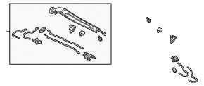 Wiper arm right Honda Clarity 18-21 usa
