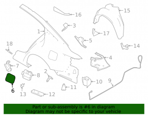 Fuel filler flap Nissan Altima 19-24