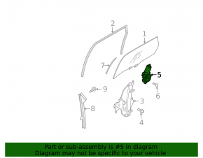 Rear left window lift motor for Nissan Murano 2003-2007