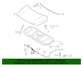 Kia Seltos 21-25 Hood Release Cable