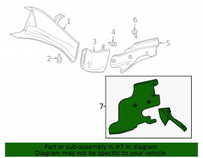 Right brake cooling air intake for Chevrolet Camaro 16-