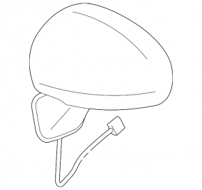 Left side mirror cover for Toyota Prius 30 10-15
