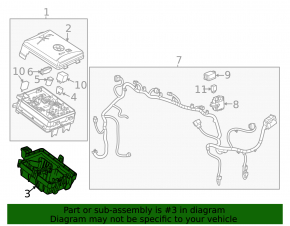 Chevrolet Trax 15-22 Underhood Fuse Box Bracket