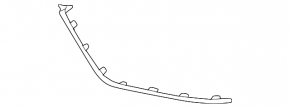 Front bumper molding lower right Mercedes X167 GLS 450 580 24-26 AMG pkg
