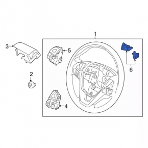 Left steering column paddle Ford Explorer 11-19