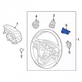 Left steering column paddle Ford Explorer 11-19