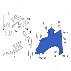 Front right wing Ford C-max MK2 13-18
