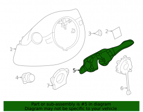Infiniti QX50 19-25 2019 steering column switch with rain sensor