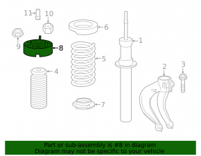 Shock absorber support front left BMW X5 F15 14-18