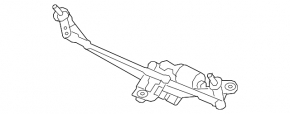 Windscreen wiper trapezoid with motor Volvo XC40 19-25