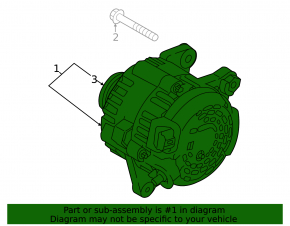 Generator Hyundai Elantra 21- 2.0