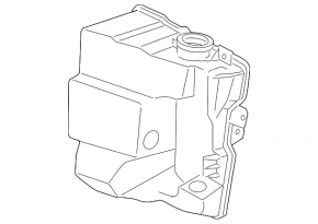 Lower washer reservoir VW CC 08-17 for headlight washer