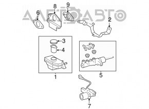 Toyota Camry V40 Hybrid Brake Master Cylinder