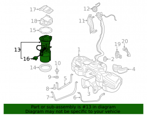 Fuel pump fuel pump Audi Q7 16- 3.0T