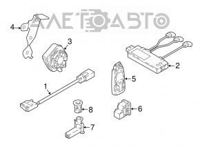 Key smart Audi A4 B9 17-25 type 1