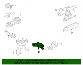 Honda CRV 20-22 hybrid lower engine mount bracket
