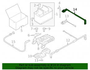 Battery terminal negative VW Passat b8 16-19 USA 3.6