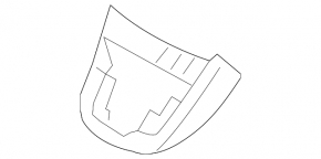 Interior mirror cover for VW Golf 15-19, 1 piece, for rain sensor