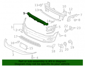 VW Golf 15-19 Front Bumper Absorber